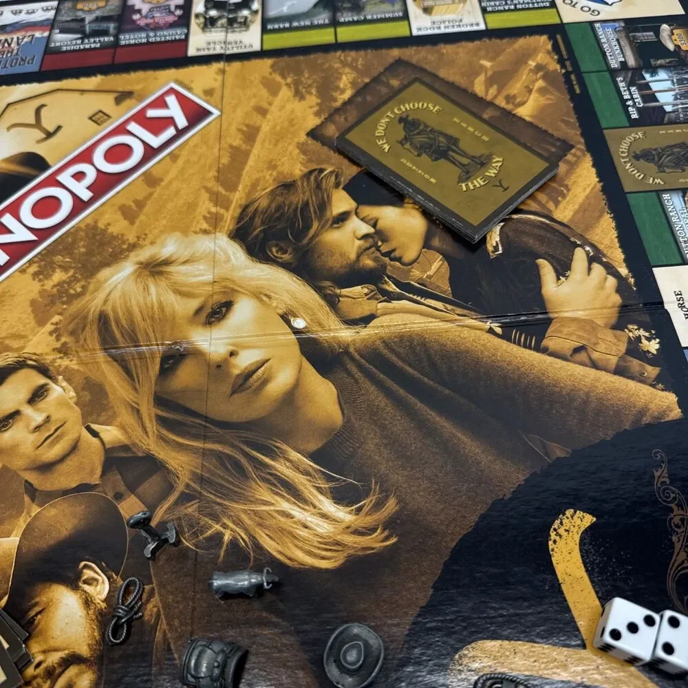 Monopoly Yellowstone Edition Board Game Complete 2–6 Players Western Open Box